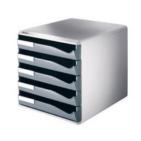 plastikiniai stalciukai - 5 stalčiais LEITZ POST set - 1 nuotrauka
