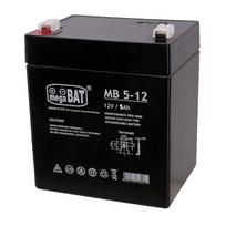 mb akumuliatoriu - MPL POWER ELEKTRO VRLA MB 5-12 - 1 nuotrauka