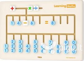 Medinė lenta Išmok matematiką Viga, 50675