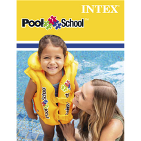 plaukimo liemene - Intex Deluxe Swim Vest Pool School 58660EU Yellow - 3 nuotrauka