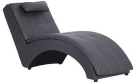 Masažinis gultas VLX Faux Leather 281348, pilkas, 54 cm x 145 cm x 72 cm