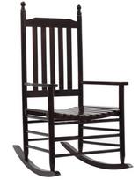 Supamasis krėslas VLX Rocking Chair, rudas, 82 cm x 60.5 cm x 114 cm