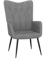 Kėdė VLX Relaxing Chair, pilkas, 70 cm x 61 cm x 96.5 cm