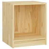 Naktinis staliukas VLX Solid Pinewood 809919, medžio, 35.5 x 33.5 x 41.5 cm
