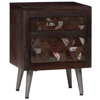 Naktinis staliukas VLX Solid Reclaimed Wood 245916, rudas, 40 x 30 x 50 cm