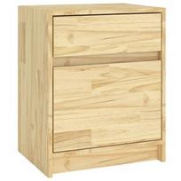 Naktinis staliukas VLX Solid Pinewood 808123, rudas, 40 x 31 x 50 cm