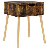 Naktinis staliukas VLX Bedside Cabinet, rudas, 40 x 40 x 56 cm