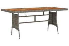 Lauko stalas VLX Garden Table, pilkas, 160 x 70 x 72 cm