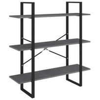 Spinta VLX 3-Tier Book Cabinet 806554, pilka, 30 cm x 100 cm x 105 cm
