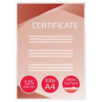 laminavimo vokeliai 125 a4 - Laminavimo vokeliai GBC, A4, 216x303 mm, 125 mik., blizgūs, 100 vnt. - 1 nuotrauka