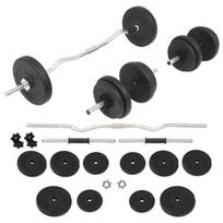 hanteliai 30 kg - Rinkinys VLX Barbell And Dumbbell Set - 1 nuotrauka