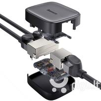 Pirkti Baseus RJ45 - RJ45 High Speed Network Splitter, juodas PCFXQ-01 - Photo 2