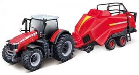 masseu ferguson - Žaislinis traktorius Bburago Massey Ferguson, raudona - 1 nuotrauka