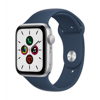 apple watch se gps 44mm - Išmanusis laikrodis Apple Watch SE (GPS, 44 mm) - Silver Aluminium Case with Abyss Blue Sport Band - 2 nuotrauka