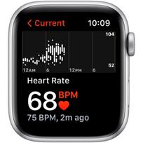 apple watch se gps 44mm - Išmanusis laikrodis Apple Watch SE (GPS, 44 mm) - Silver Aluminium Case with Abyss Blue Sport Band - 5 nuotrauka