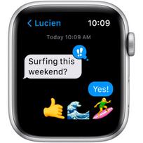 apple watch se gps 44mm - Išmanusis laikrodis Apple Watch SE (GPS, 44 mm) - Silver Aluminium Case with Abyss Blue Sport Band - 7 nuotrauka