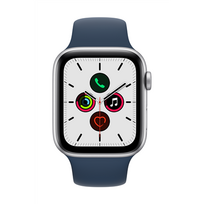 apple watch se gps 44mm - Išmanusis laikrodis Apple Watch SE (GPS, 44 mm) - Silver Aluminium Case with Abyss Blue Sport Band - 20 nuotrauka