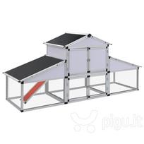 coopi - VLX Chicken Coop 41323, 2580 mm x 740 mm x 1170 mm - 1 nuotrauka
