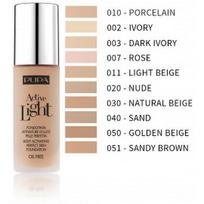 Pupa Active Light skystas makiažo pagrindas 30 ml. - 011 Light Beige