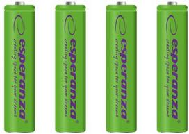 ikraunamos baterijos aaa - Esperanza EZA102G 1000mAh 4-pack Blister - 1 nuotrauka