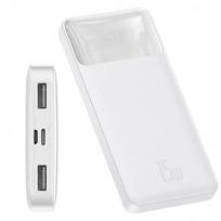 baseus 20w power bank - Baseus Bipow Digital  10000mAh  (Baltas) - 1 nuotrauka