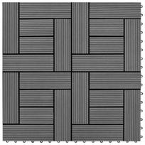 WPC terasų plytelė VLX WPC 41551, 30 cm x 30 cm, pilka, 11 vnt.