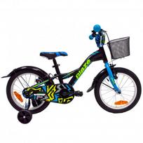 Vaikiškas dviratis 4KIDS Blaze 16" dydis 10" (25.5 cm) (aliuminis, juodos)