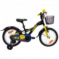 Vaikiškas dviratis 4KIDS Nightman 16" dydis 10" (25.5 cm) (plieninis, juoda/mėlyna)