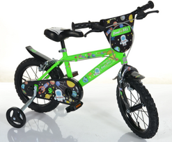 Vaikiškas dviratis Bimbo Bike Cosmos 77335, žalias, 14"