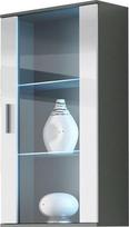 Vitrina Cama Meble Soho 2, balta/pilka, 60x29x115 cm