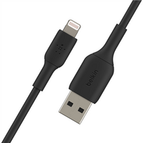 lightning usb 15cm - Belkin Braided USB To Apple Lightning Cable 15cm Black - 2 nuotrauka