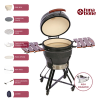 TunaBone Kamado Pro 22", M dydžio, tamsiai pilka