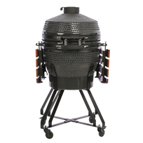 grill - TunaBone Kamado Pro 22", M dydžio, tamsiai pilka - 12 nuotrauka