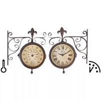 dvipusis laikrodis - VLX Clock with Thermometer TF005, ruda - 2 nuotrauka