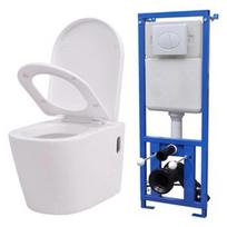 klozeto bakelis - VLX Wall Hung Toilet 274669, su dangčiu, 360 mm x 560 mm - 2 nuotrauka