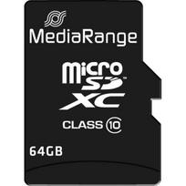 atminties kortele su adapteriu - MediaRange Micro SDXC 64GB Class 10 MR955 - 2 nuotrauka
