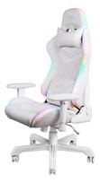 deltaco gaming - Žaidimų kėdė DELTACO GAMING White Line, RGB, kaklo pagalvėlė, nugaros pagalvėlė, balta / GAM-080-W - 1 nuotrauka