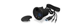 usb c ilgintuvas - ICYBOX IB-HUB1403B USB 3.0 table hub - 1 nuotrauka