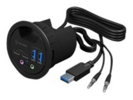usb c ilgintuvas - ICYBOX IB-HUB1403B USB 3.0 table hub - 2 nuotrauka