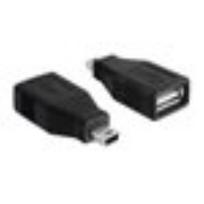 usb 2.0 female usb 2.0 male - DELOCK Adapter USB 2.0-A fe >USB-mini ma | 65277 - 1 nuotrauka