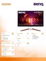 monitoriai 3840 x 2160 144hz - BenQ Mobiuz EX3210U, 32", 2 ms - 9 nuotrauka