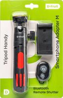 phone tripod - D-Fruit tripod Handy + phone adapter M+BT - 4 nuotrauka
