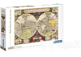 deliones puzzle 6000 - Dėlionė Clementoni Antique Nautical Map 36526, 6000 vnt. - 1 nuotrauka