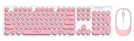 silent keyboard - Rinkinys T-Wolf TF770 EN  (balta/rožinė) - 1 nuotrauka