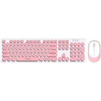 silent keyboard - Rinkinys T-Wolf TF770 EN  (balta/rožinė) - 2 nuotrauka