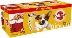 konservai sunims pedigree - Šlapias šunų maistas Pedigree Vital Protection Mix In Jelly, 40 x 100g - 2 nuotrauka