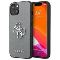 Guess "GUHCP13MSA4GSGR Saffiano 4G Metal Logo Case iPhone 13" Grey