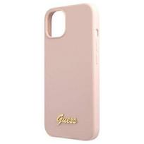 Guess "GUHMP13MLSLMGLP Silicone Script Gold Logo Magsafe iPhone 13"