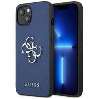 Guess "GUHCP13SSA4GSBL Saffiano 4G Metal Logo Case iPhone 13 Mini" Blue