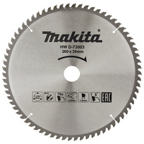 aliuminio pjuklas - Makita D-73003 T.C.T. pjūklas 260X2.8X30mm 5° T70 aliuminio pjovimui - 2 nuotrauka